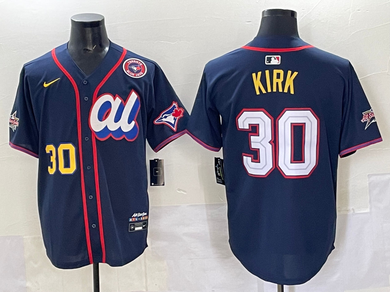 Men 2025 Toronto Blue Jays #30 Kirk Blue Nike MLB All Star Jersey 002
